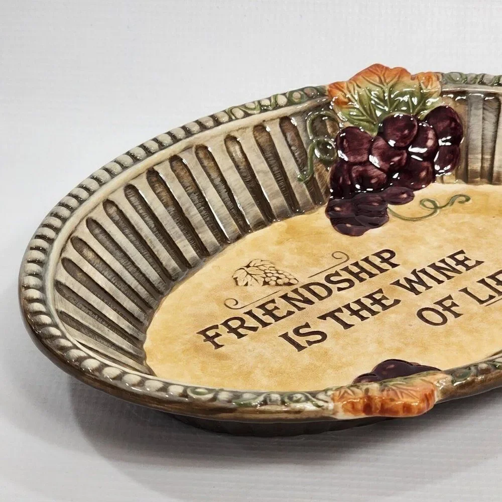 Grasslands Road Au Gratin Dish Baking‎ Serving Friendship is the Wine of Life